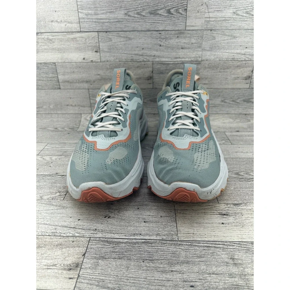 Sorel Kinetic Breakthru Sport Shoes Women's Size 9.5‎ Teal Orange White Yellow